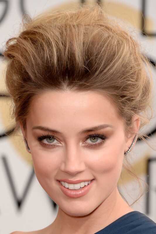Golden Globes 2018: gli occhi color fumo marrone di Amber Heard