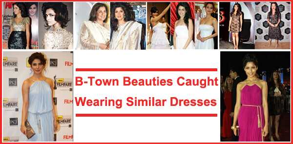 8 bellezze di Bollywood catturato indossando abiti simili