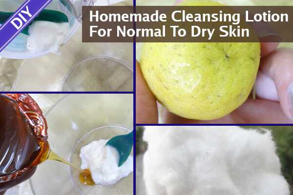 Fai da te - lozione detergente fatta in casa per la pelle normale a secca