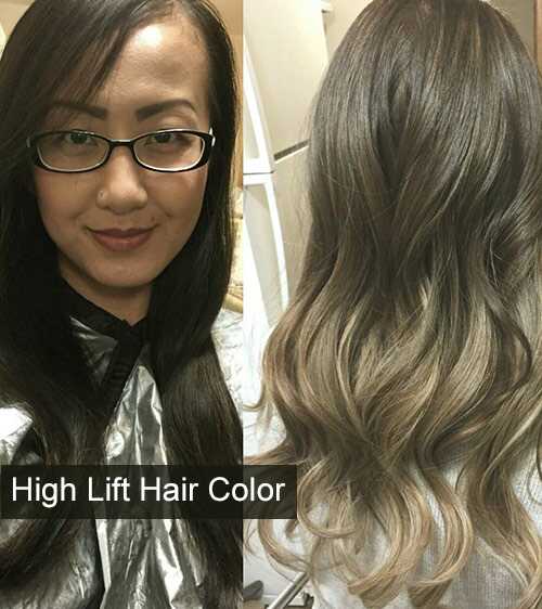 Come funziona il colore dei capelli alti?