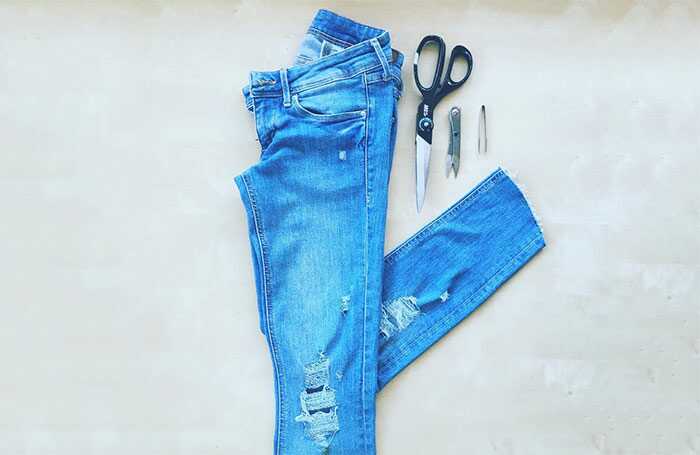 Come fare strappato - Jeans distressed- DIY