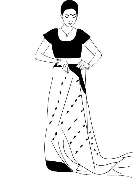 Come indossare un Saree in stile bengalese - passo dopo passo tutorial