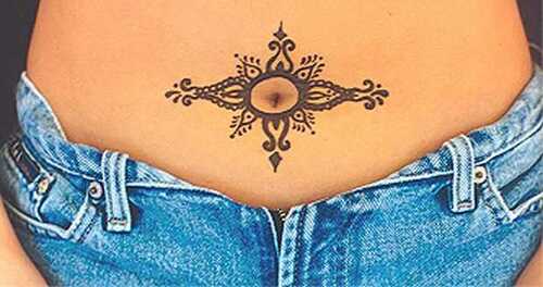 Top 10 più amati disegni Henna ventre si può provare