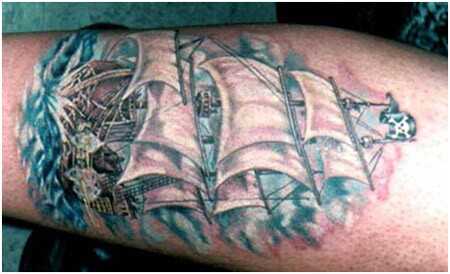 Top 15 disegni del tatuaggio del pirata