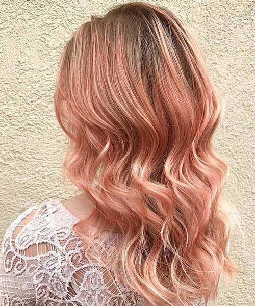 20 idee di colore dei capelli rosa oro che tendono nel 2017