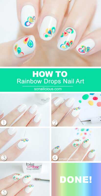 Top 10 tutorial di design artistico per unghie arcobaleno