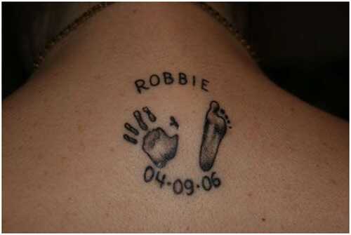 tatovering fodaftryk