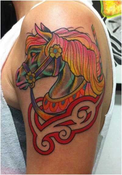 Bedste hest tatoveringer - vores top 10