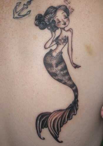 10 Fascinujúce tetovanie tetovanie Mermaid