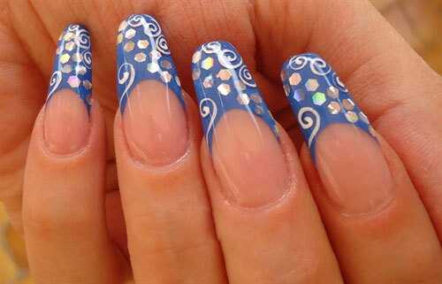 Top 10 franske tip nail art designs