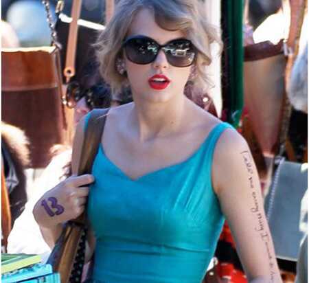 7 Taylor Swift tetovanie, ktoré môžete skúsiť príliš